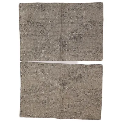 Placemat (Gray, Gold) from Sander Cotton, Polyamide, Polyester
