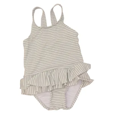 Badpak (Grijs, Wit) van Hema Elastaan, Polyamide, Polyester