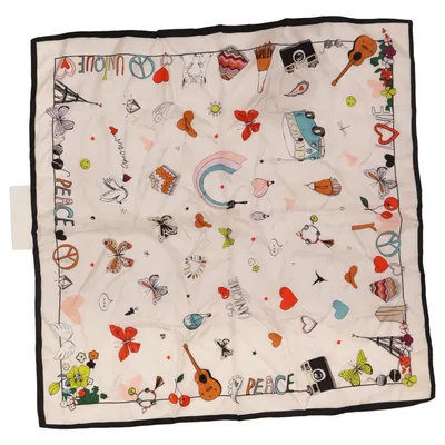 Cache-col (Blanc, Multicolore) de Codello Soie