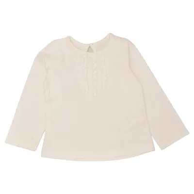Långärmad t-shirt (Vit) från Mothercare Bomull, Elastan
