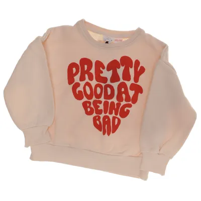 Sweatshirt (Beige, Rouge) de Zara Coton, Polyester