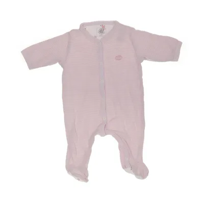 Sparkdräkt (Rosa, Vit) från Petit Bateau Bomull