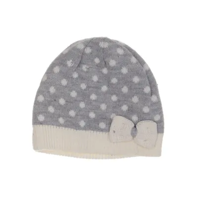 Bonnet (Gris, Blanc) de Dents Acrylique, Laine