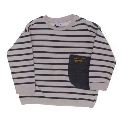 Collegetröja (Grå, Vit) från Zara Baby Bomull, Polyester