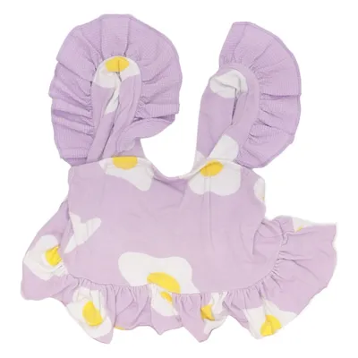 Crop top (Purple, Yellow, White) from Wauw Capow Elastane, Viscose