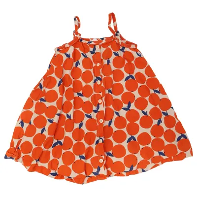 Klänning (Orange, Vit, Blå) från Hanna Andersson Bomull