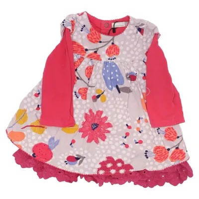 Dress (Pink, Multicolored) from Catimini Cotton, Elastane