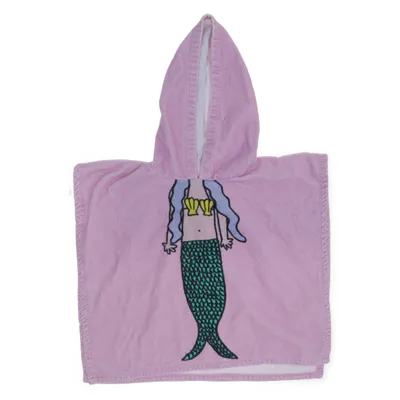 Poncho (Pink Mermaid Hooded Towel Poncho) från Stella McCartney Kids Bomull