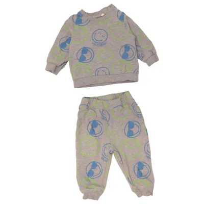Loungewear (Gray, Multicolored) from Smiley World Cotton, Viscose