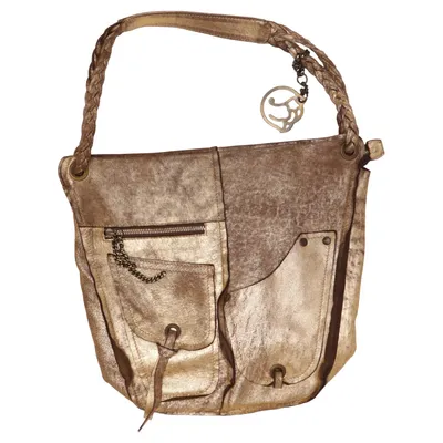 Shoulder-bag (Gold, Brown) from Braccialini