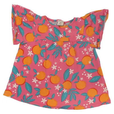 Top (Pink, Orange, Green) from Frugi Elastane, Organic cotton