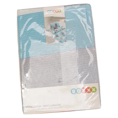 Bed set (Blue, Gray, White) from Boxxx Polyester