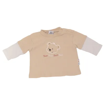 Långärmad t-shirt (Beige, Vit) från Klitzeklein Bomull