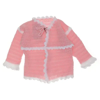 Cardigan (Pink, White)