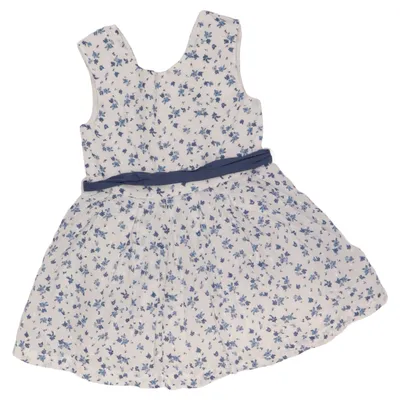 Jurk (Wit, Blauw) van Vertbaudet Katoen, Lyocell, Polyester