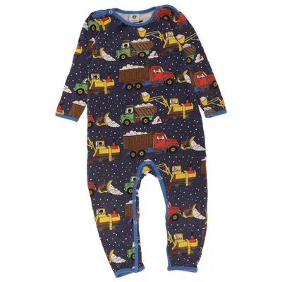 Pyjamas (Blå, Flerfärgad) från Småfolk Ekologisk bomull