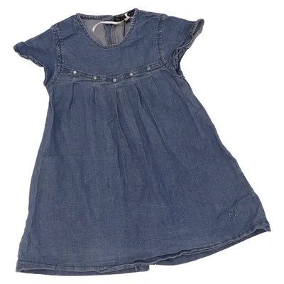 Denim jurk (Blauw) van Gymp Katoen, Elastaan