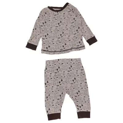 Pyjama (Gris) de Pocopiano Coton biologique