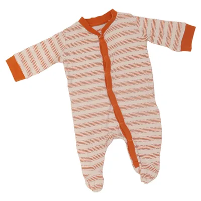 Sparkedragt (Hvid, Orange) fra Lupilu Økologisk bomuld