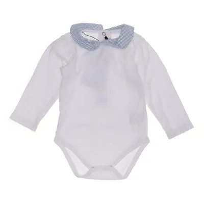 Body (Vit, Blå) från La Coqueta Bomull