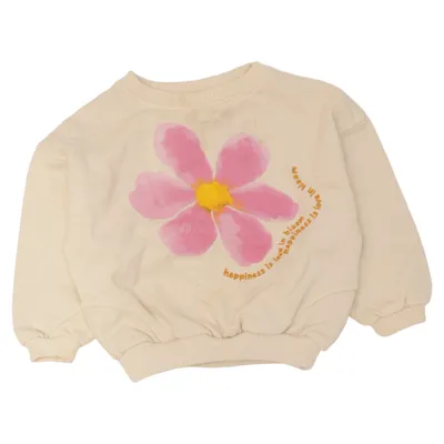 Sweatshirt (Hvid, Pink, Gul) fra Zara Bomuld
