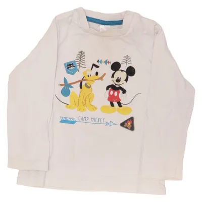 Långärmad t-shirt (Vit, Flerfärgad) från Disney Baby Bomull