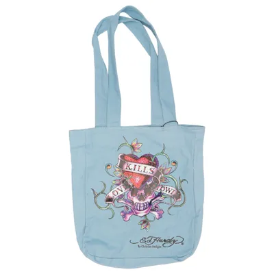 Canvas bag (Blue, Multicolored) from Ed Hardy by Christian Audigier