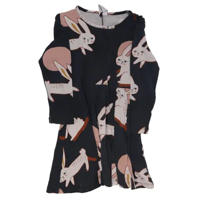 Klänning (Blå, Flerfärgad) från Lindex Kids Bomull, Elastan