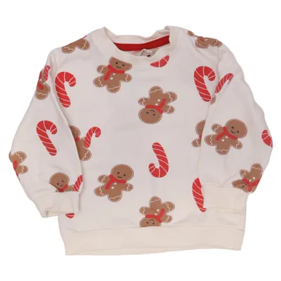 Jultröja (Vit, Brun, Röd) från H&M Baby Bomull