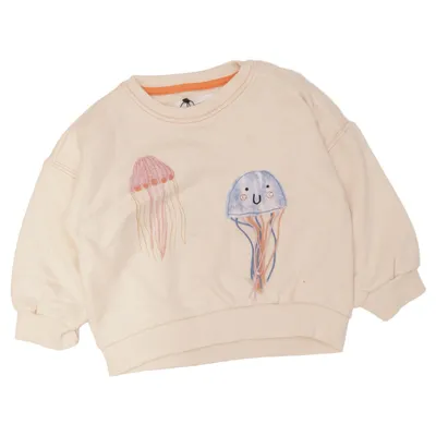 Sweatshirt (White, Multicolored) from Reserved Cotton