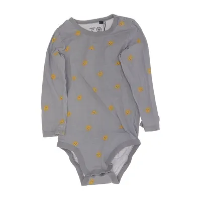 Body (Grå, Gul) från Lindex Baby Bomull, Elastan