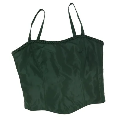 Bustier (Vert) de Mothwurf Polyester, Soie