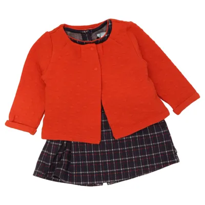 Twinset (Rouge, Bleu, Multicolore) de Okaïdi Coton, Polyester