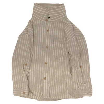 Shirt (Beige, White) from LC Waikiki Cotton, Linen