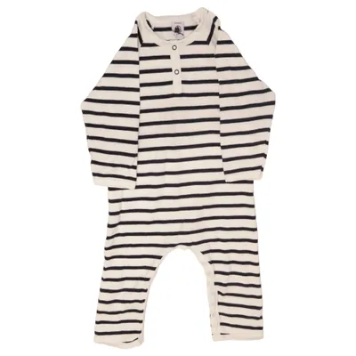 Rompers (Blue, White) from Petit Bateau Cotton