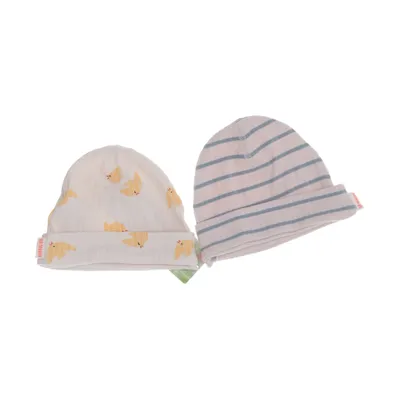 Beanie (Beige, Meerkleurig) van Hema Bamboo, Elastaan, Organisch katoen, Viscose