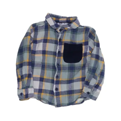 Flanellskjorta (Blå, Gul, Vit, Grön) från Kiki & Koko Bomull