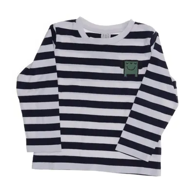 Långärmad t-shirt (Blå, Vit) från Arket Bomull