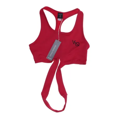 Sports bra (Red) from Vanquish Fitness Elastane, Polyester