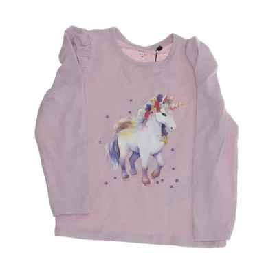 Lange mouwen shirt (Roze, Meerkleurig) van Name It Elastaan, Organisch katoen, Gerecycled katoen