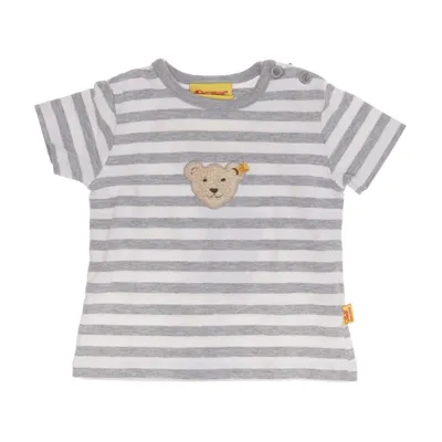 T-shirt (Grå, Vit) från Steiff Bomull, Elastan