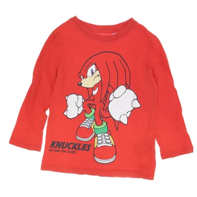 Langærmet t-shirt (Rød) fra H&M Bomuld