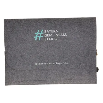 Envelope bag (Gray) from Halfar Recycled polyester