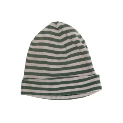 Beanie (Green, Beige) from FUB Elastane, Organic cotton