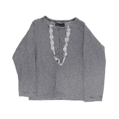 Lange mouwen shirt (Blauw, Wit) van Pom Pom Katoen