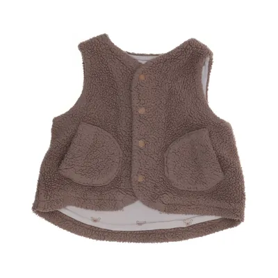 Ytterväst (Brun) från Uniqlo Baby Bomull, Polyester
