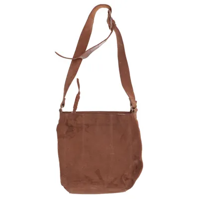 Axelremsväska (Brun) från Zign Bomull, Skinn