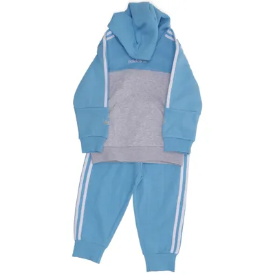 Träningsset (Blå, Grå, Vit) från Adidas Elastan, Återvunnen bomull, Återvunnen polyester