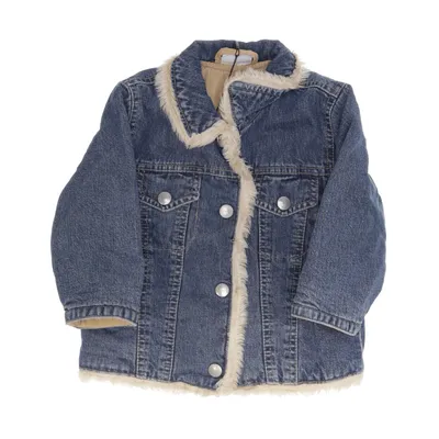 Fodrad jeansjacka (Blå, Beige) från Baby World Bomull, Polyester