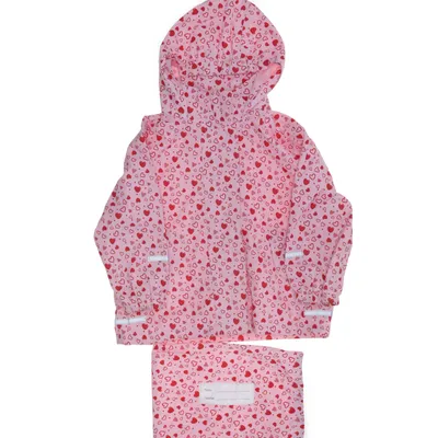 Veste imperméable (Rose, Rouge) de Impidimpi Polyester, Polyuréthane